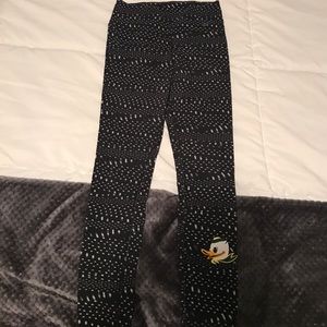 Nike Black and white Oregon duck leggings