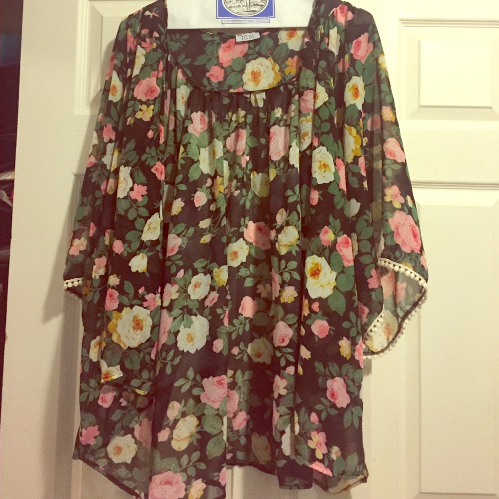 Patterned kimono
