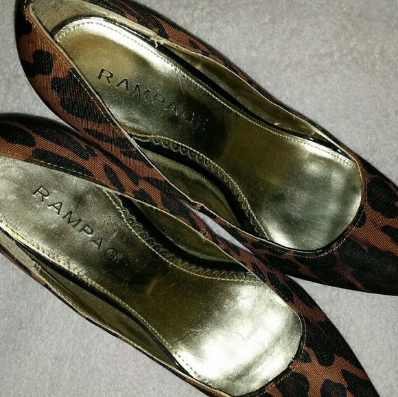 Leopard Pring Pointed Toe 3in Heels by Rampage - Picture 7 of 7