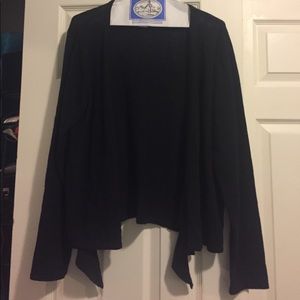 Open cardigan sweater