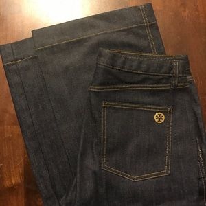 Tory Burch High Waisted Flare Jeans