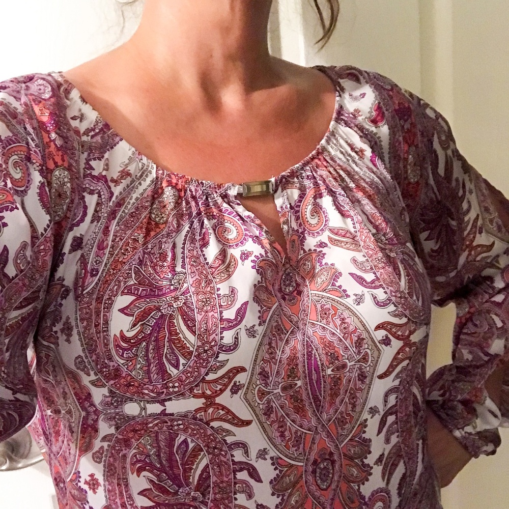 SOLD in spew coal bundle! Silk top