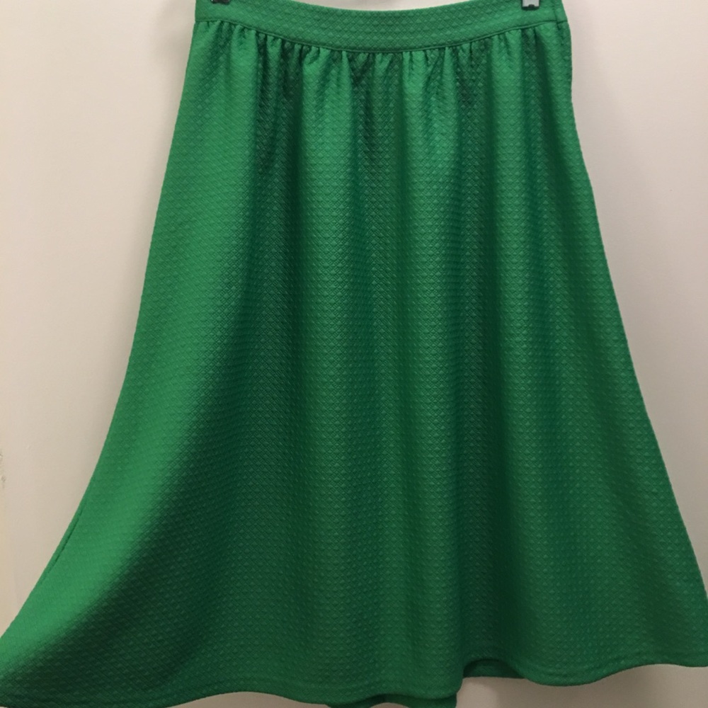 A-Line Green Skirt