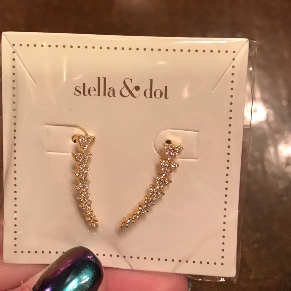 Stella & Dot gold earrings!