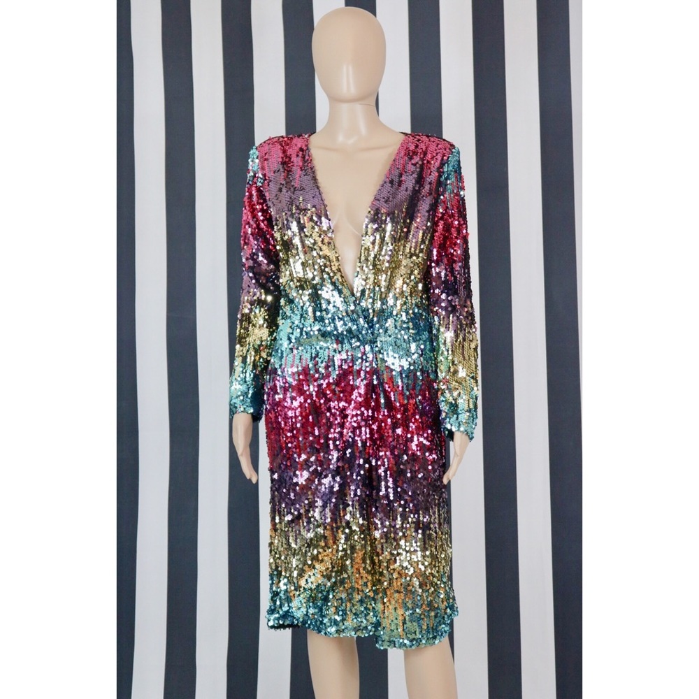 Vintage Appeal Sequin Kimono Dress