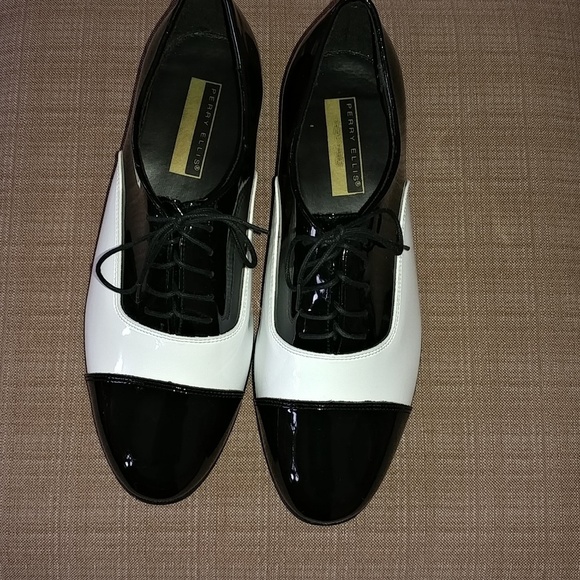 Perry Ellis Other - ✨⭐Black/White Tuxedo Shoes Sz 10.5M⭐🌠