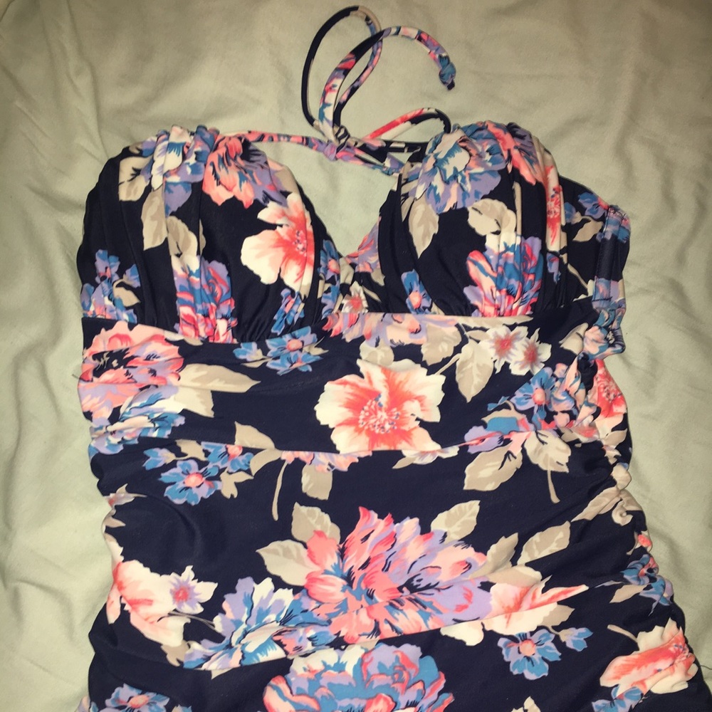 Floral Old Navy one-piece swimsuit