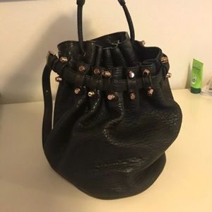 Alexander Wang Diego bucket bag rose gold