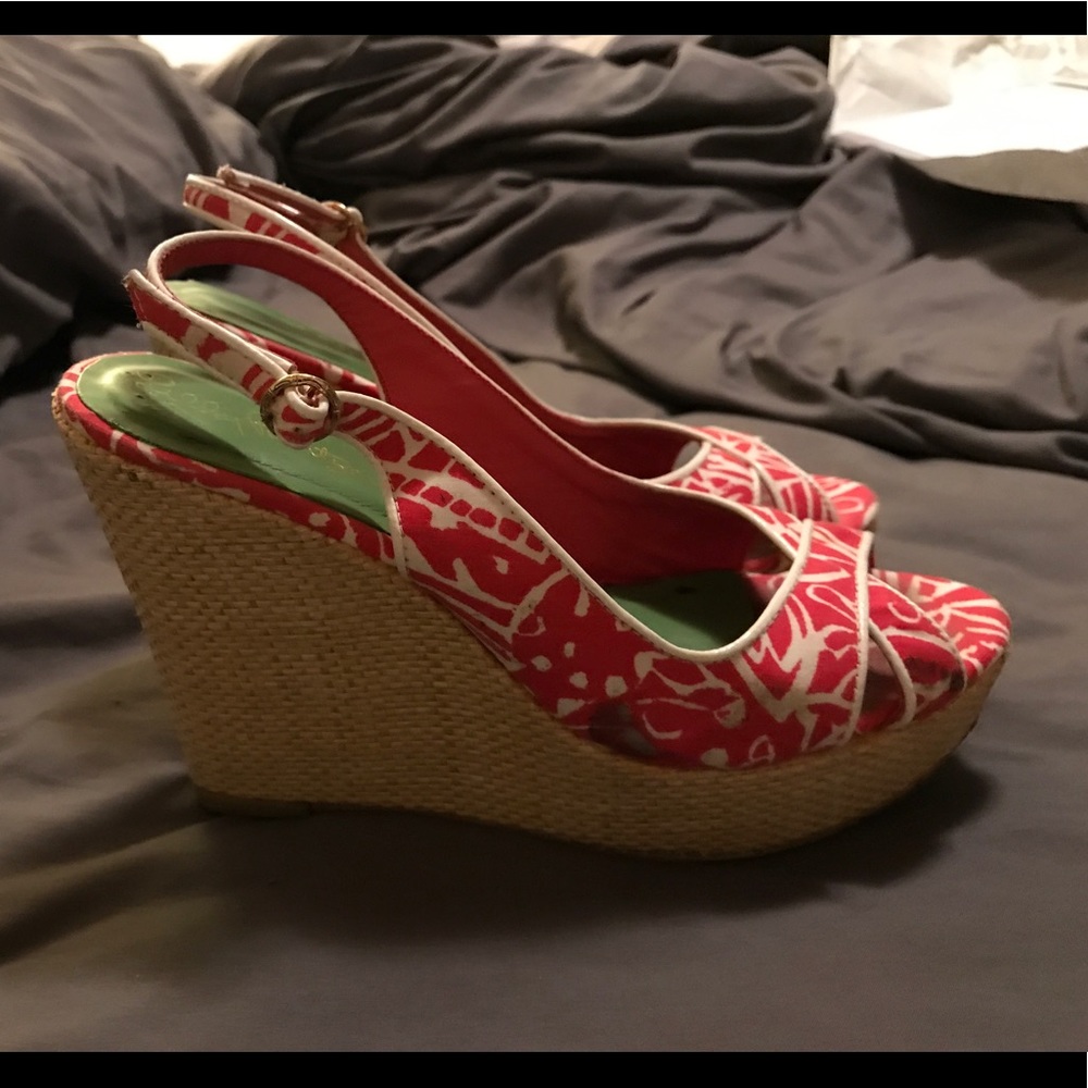 Lilly Pulitzer wedge heels