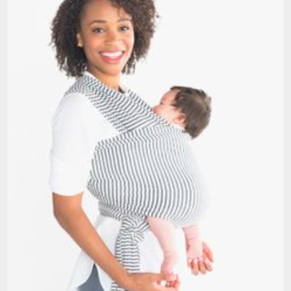 Solly Baby Wrap - Natural & Grey Stripe
