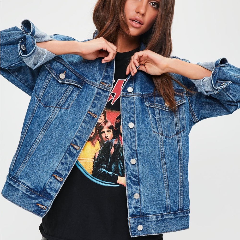BRAND NEW Misguided oversized denim jacket