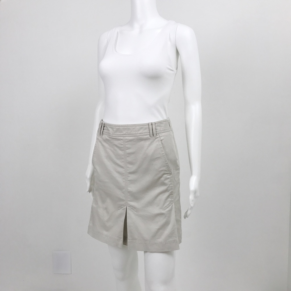 Ann Taylor LOFT Khaki Pleat Skirt