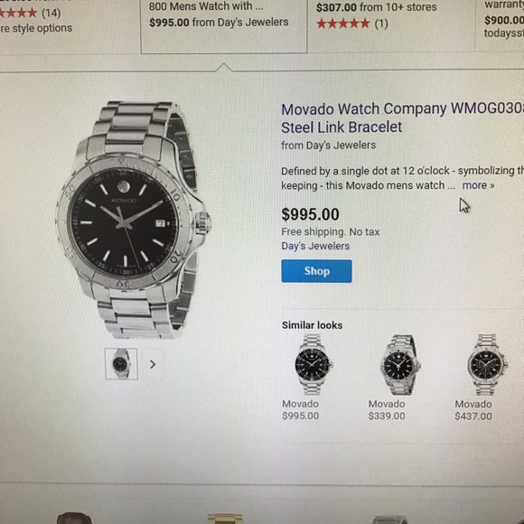 Series 800 Movado Watch