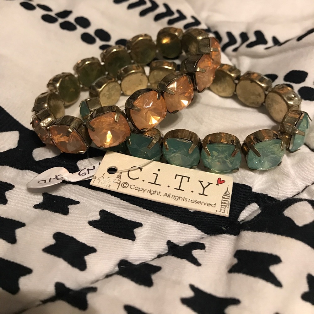 Pink and mint bracelets!