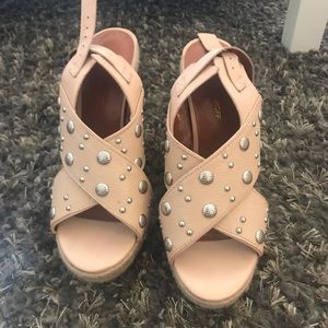 Rebecca minkoff studded wedge