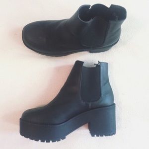 Black Platform Boots H&M