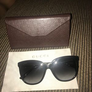 Authentic Black Gucci Sunglasses