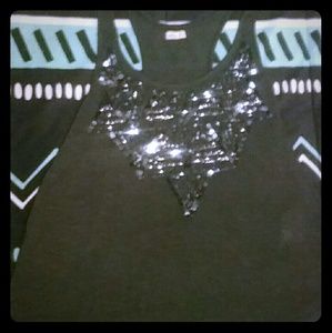 Hollister embellished sequins tank