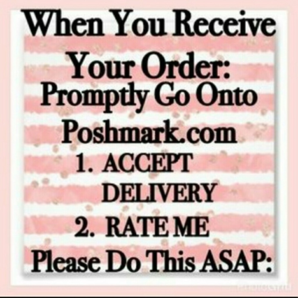 Please accept orders once received...