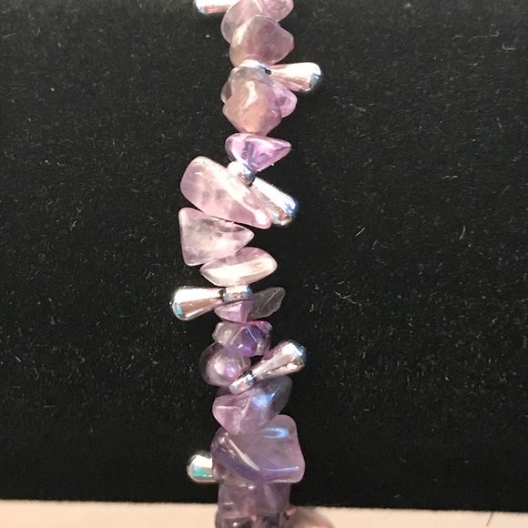 🔴50% OFF AMETHYST TEARDROP BRACELET - Picture 2 of 2