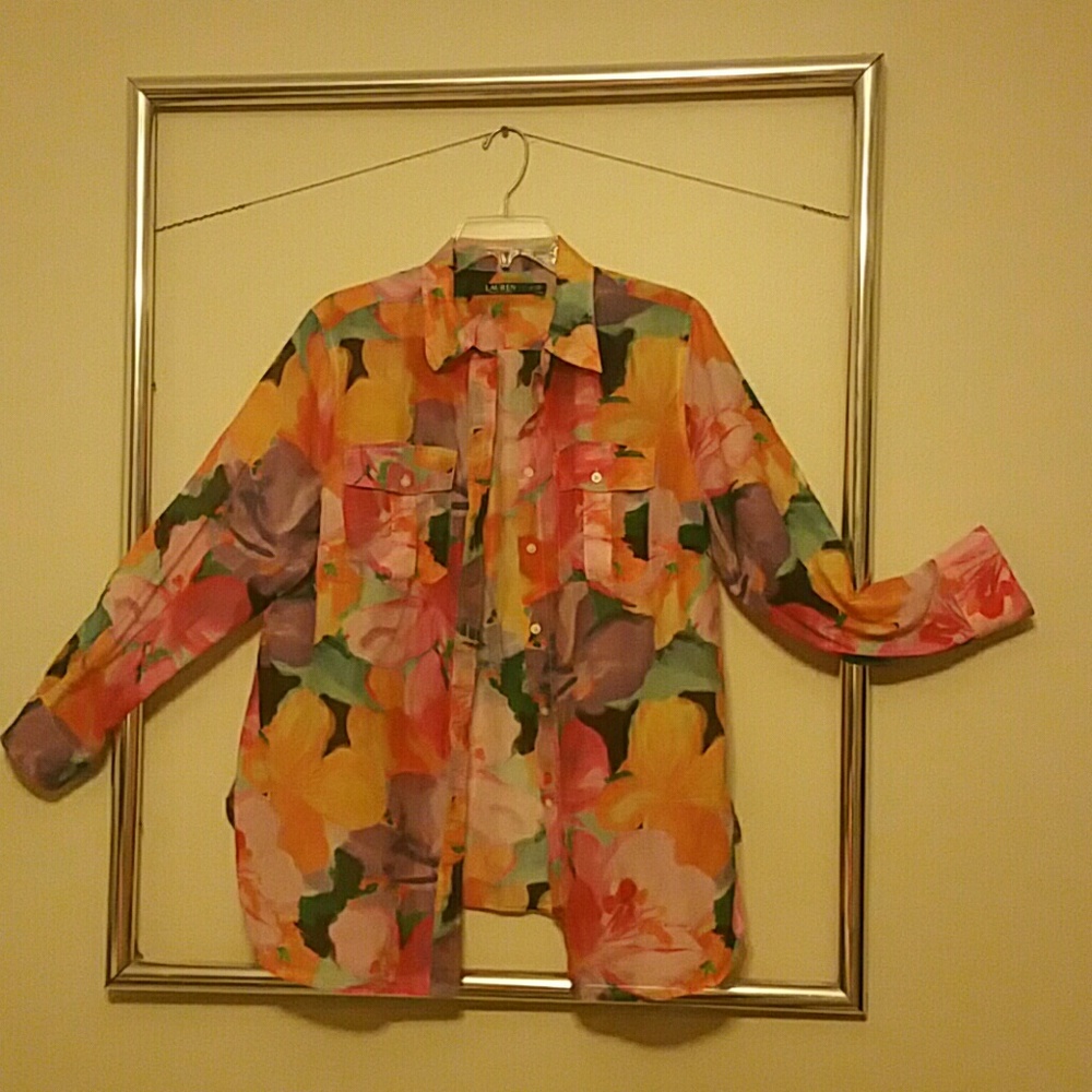 Womens floral blouse