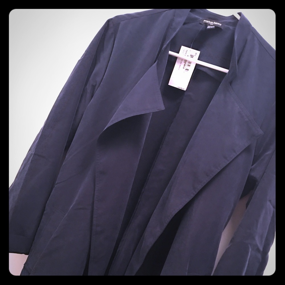 Navy Blue Trench Coat