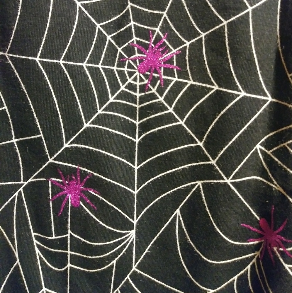 Halloween Spider Web XL 15/17 Leggings NWT