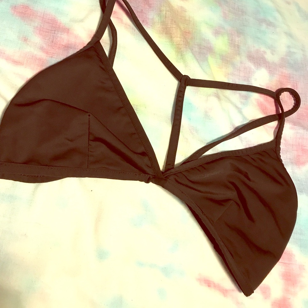 Shinestar black crop top harness