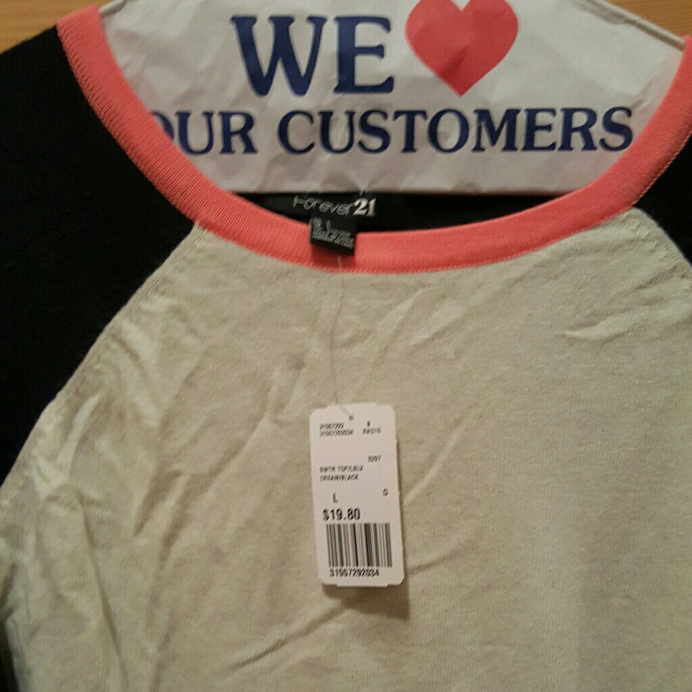 Brand new forever 21 color blocking sweater