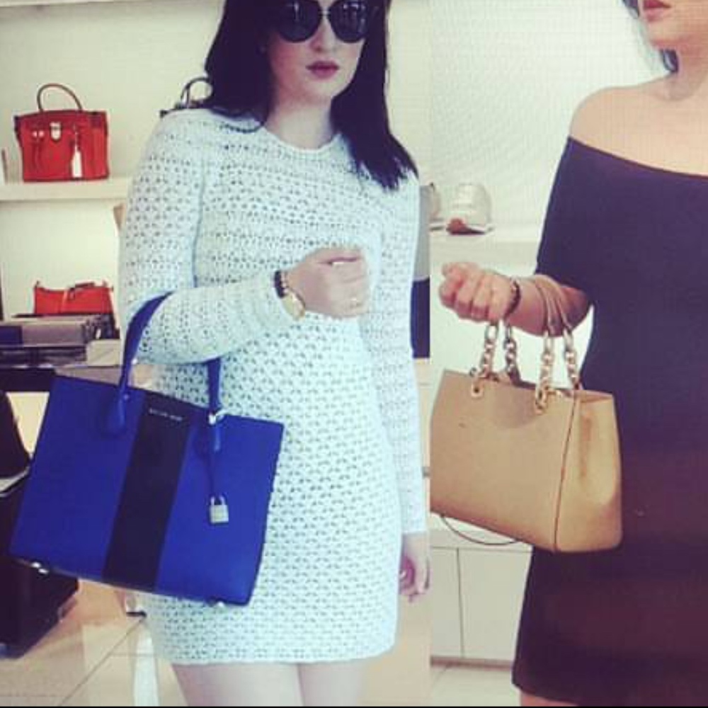 Michael Kors White Crochet Mini Dress