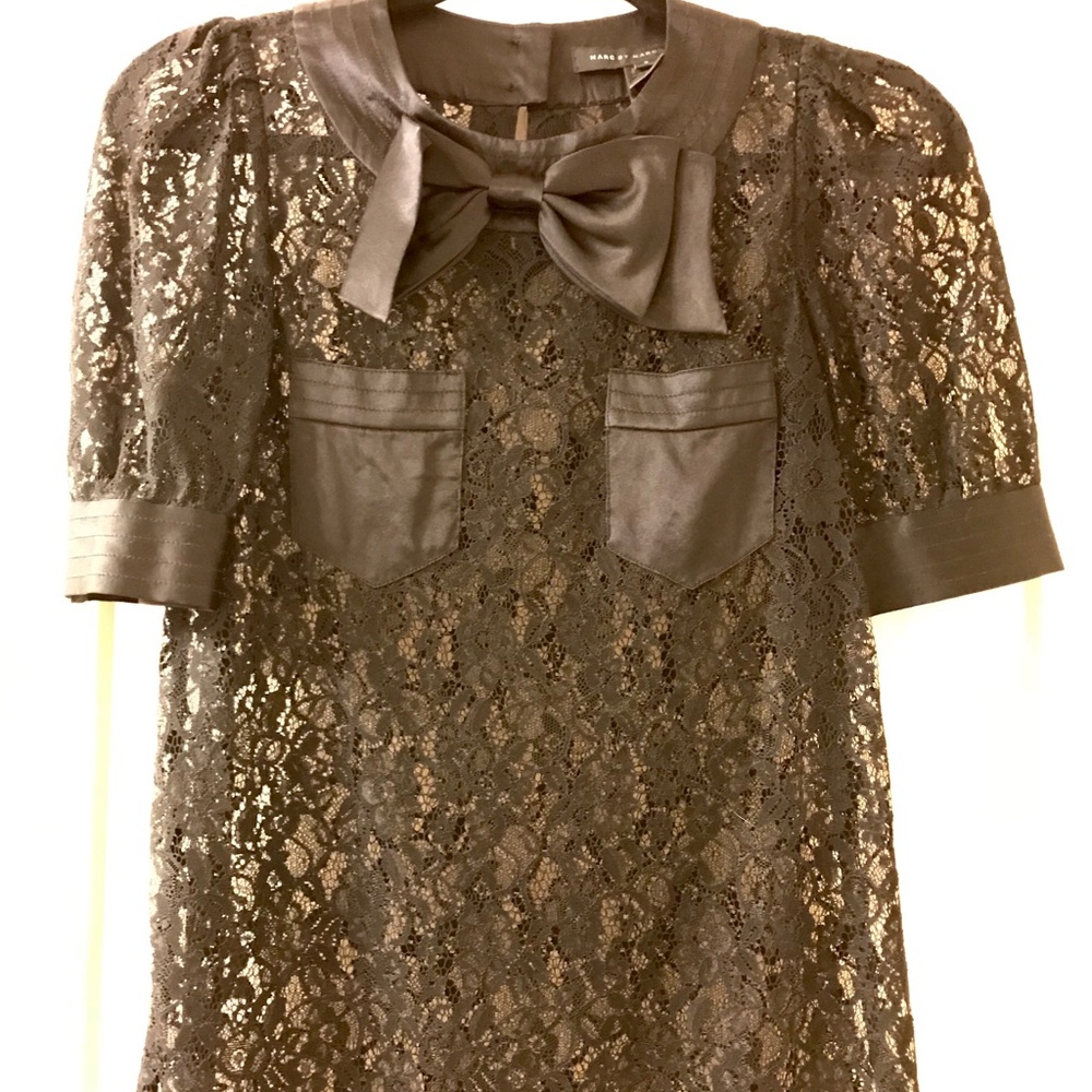 Marc by Marc Jacobs black lace blouse