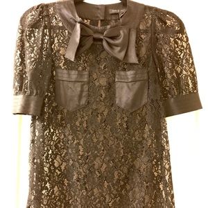 Marc by Marc Jacobs black lace blouse