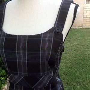 Plaid Jumper Dress Vintage Style Retro Preppy 11
