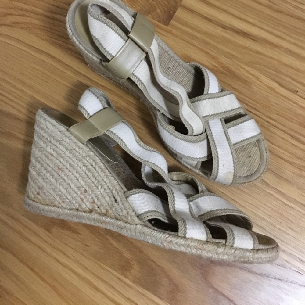 Lauren by Ralph Lauren Canvas Elastic Wedges