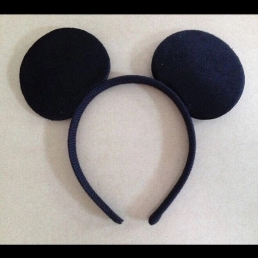 4pcs all plain black mickey ears for cubgabs