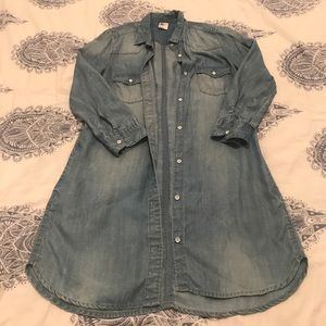 Denim Button Up Dress