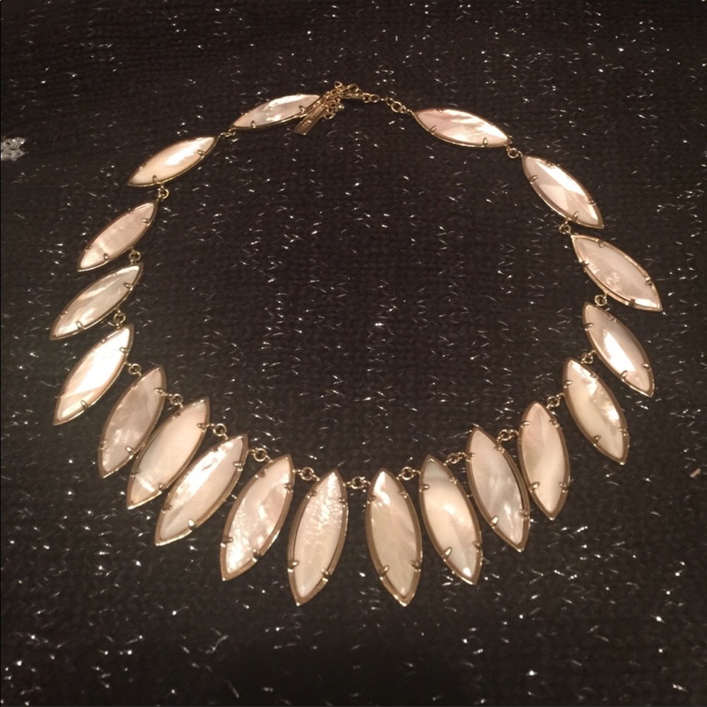 Kendra Scott Nalin Bib Statement necklace ivory