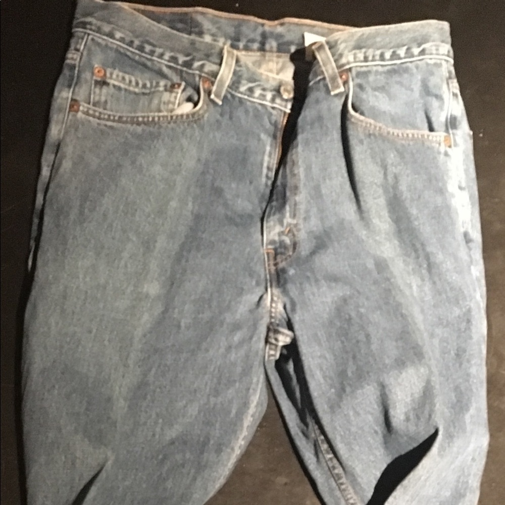 Levi's Mens Levis 550 Relaxed Fit Denim Blue Jeans