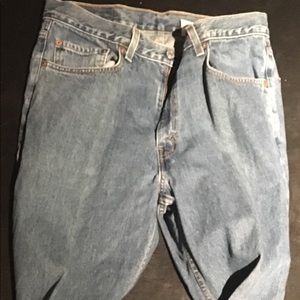 Levi's Mens Levis 550 Relaxed Fit Denim Blue Jeans