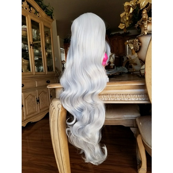 White ChiffonGray Beauty Wig main image 7