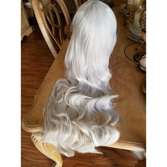 White ChiffonGray Beauty Wig main image 6