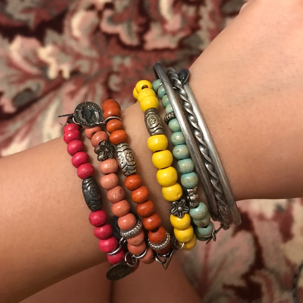 8 bracelets/bangles from Aldo shoes