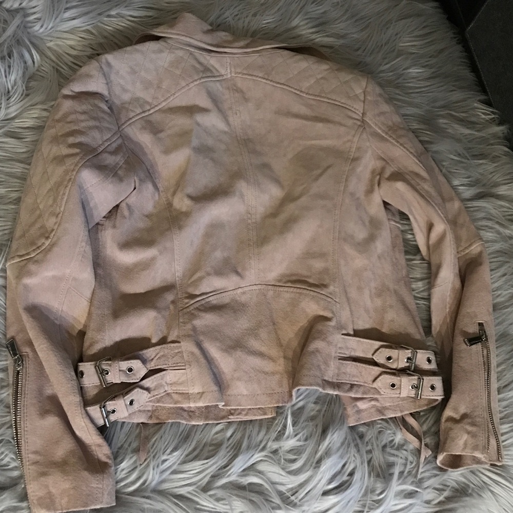 BCBGeneration Suede Leather Motorcycle Jacket NEW - Picture 3 of 4