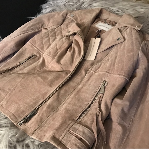 BCBGeneration Jackets & Blazers - BCBGeneration Suede Leather Motorcycle Jacket NEW