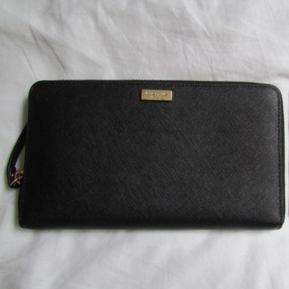 Kate Spade Black Talla Newbury Lane Travel Wallet