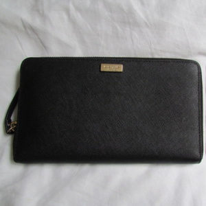 Kate Spade Black Talla Newbury Lane Travel Wallet