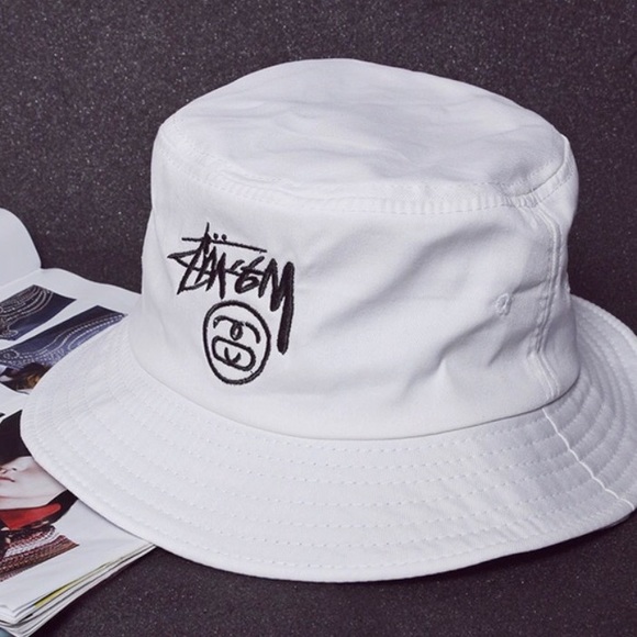 Stussy Accessories New White Stussy Bucket Hat Poshmark