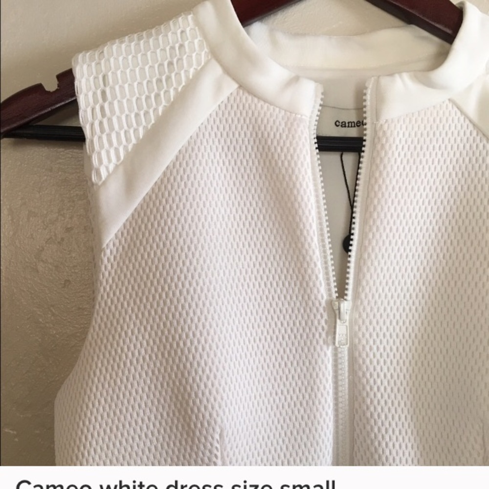 White cameo scuba dress by nasty gal. NWT.