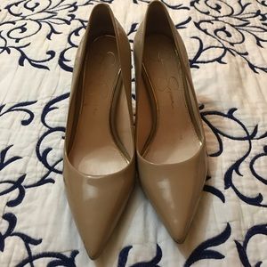 Tan Jessica Simpson pumps