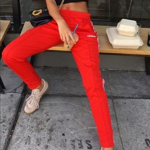 Adidas Red Track Pants